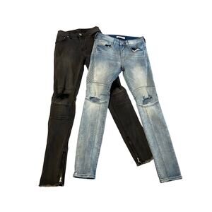 PACSUN Stacked Skinny Lot of (2) Pairs 28x30‎ *please read* Grunge Streetwear